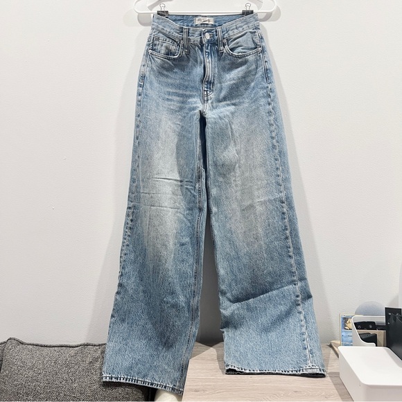 MADEWELL Superwide Leg Jeans in Medium Wash - Size 23 - Picture 7 of 14